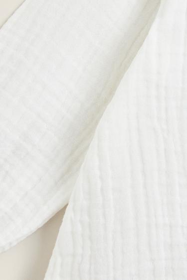 MUSLIN BABY BODYSUIT - Oyster-white by Zara - Image 4
