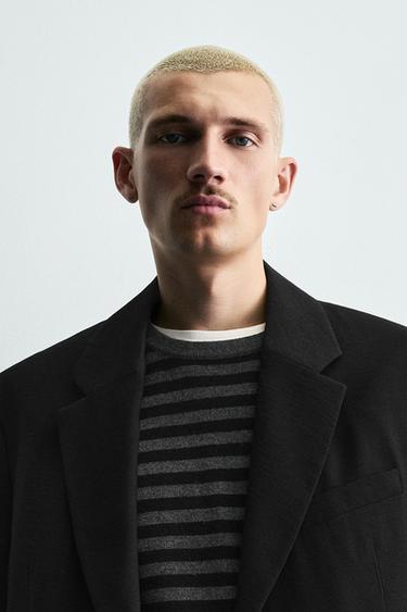FLUID RELAXED FIT BLAZER - Black by Zara - Image 4