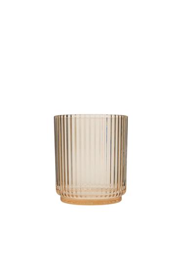 Zara STRIPED ACRYLIC TUMBLER - 黃色