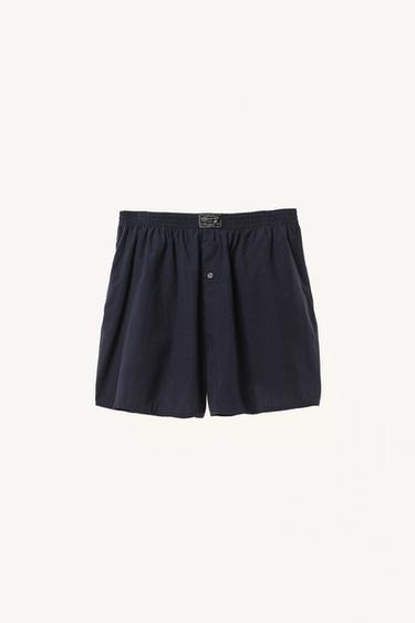 윌리 차바리아 X 자라 포플린 박서 브리프 - Zara 네이비