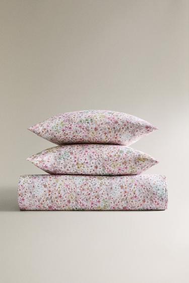 HOUSSE DE COUETTE IMPRIMÉ FLORAL - Rose de Zara - Image 5