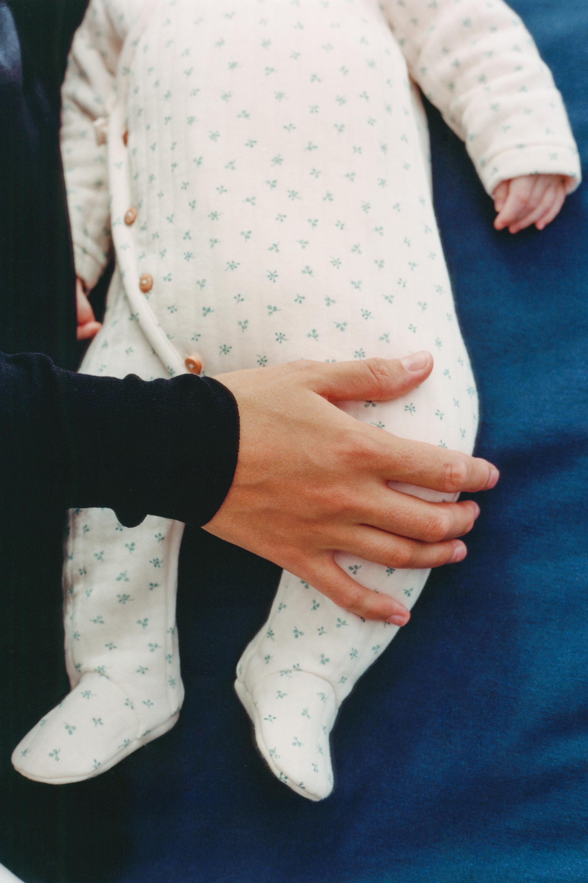 FLORAL QUILTED ROMPER