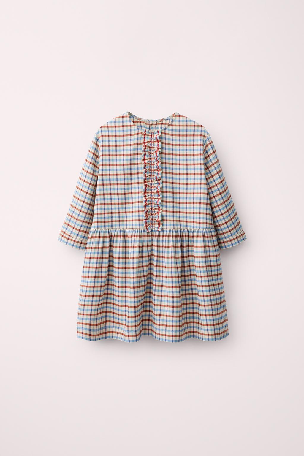 CHECK PRINT DRESS WITH RUFFLES CREATED BY CARAMEL LONDON X ZARA