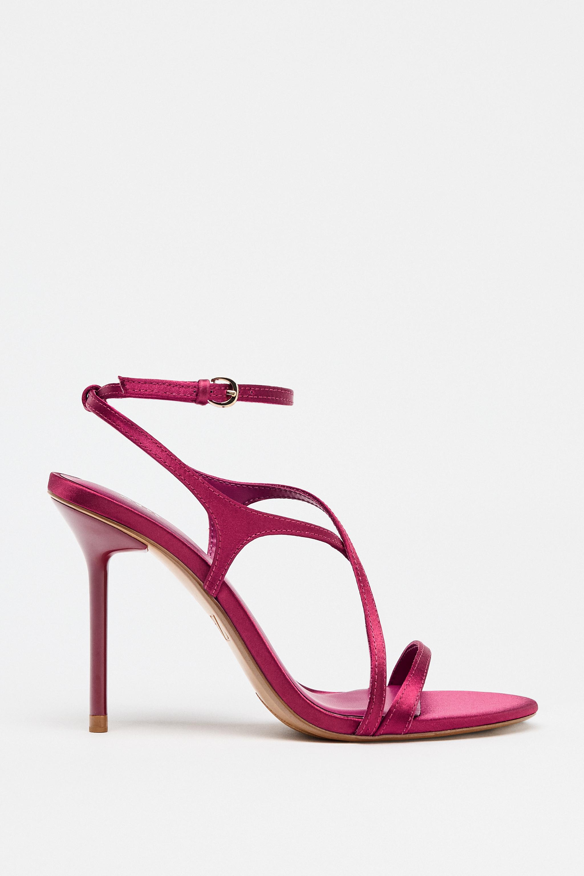 Zapatos Fucsia Zapatos Fuxia Sandalia Tacon Zapatos De Tacón Rosa