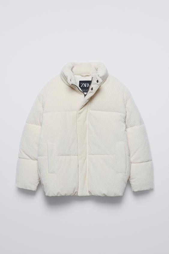 コーデュロイ パフジャケット - エクリュ | ZARA Japan / 日本 