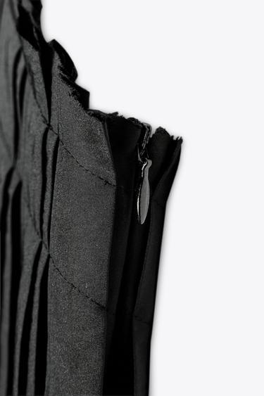 ROBE MIDI PLISSÉE ZW COLLECTION - Noir de Zara - Image 2