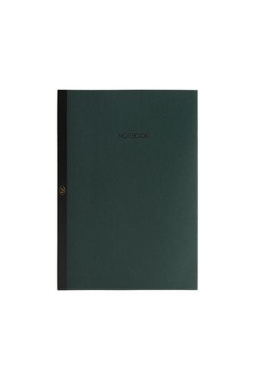 PRINTED A4 NOTEBOOK - Green by Zara