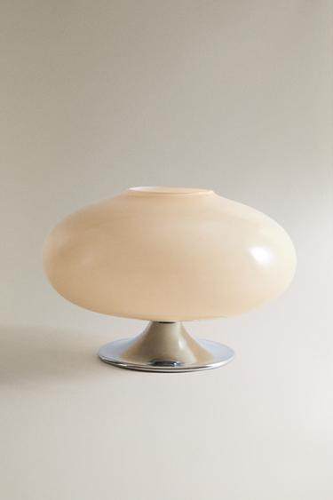 LAMPE DE TABLE EN VERRE ET FER - Écru de Zara - Image 0