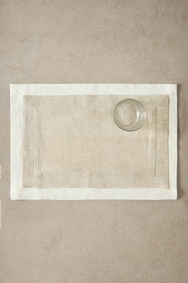 DOUBLE-LAYER PLACEMAT - Light beige by Zara