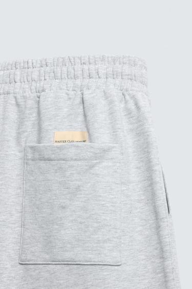 PANTALON DE JOGGING COUPE BALLON AVEC PIÈCE - Gris chiné de Zara - Image 8