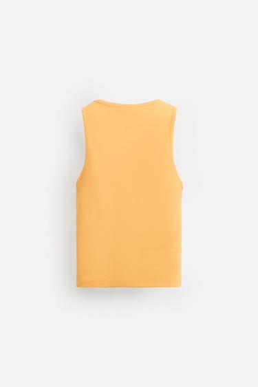 DÉBARDEUR CÔTELÉ - Orange de Zara - Image 6