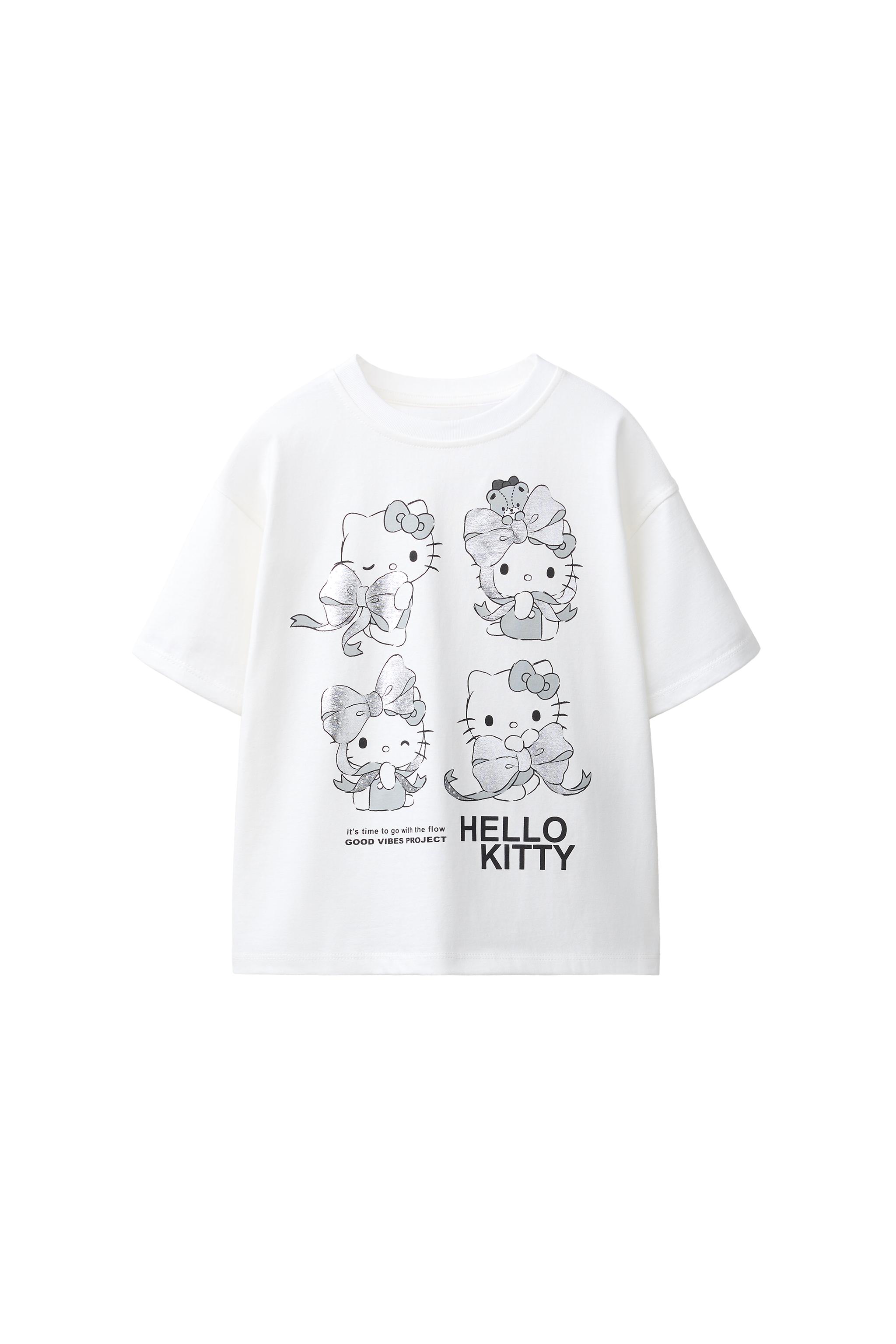 HELLO KITTY © SANRIO フォイルプリントTシャツ - ホワイト | ZARA