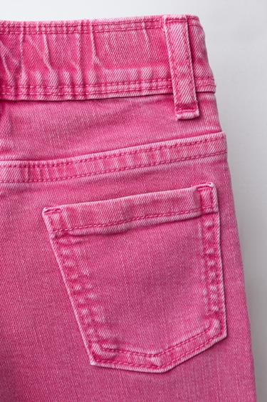 JUPE-CULOTTE EN SERGÉ - Rose de Zara - Image 3