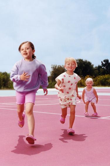 ΠΑΚΕΤΟ ΔΥΟ ΑΠΛΑ ΚΑΙ ΜΟΤΙΒΩΤΑ ΠΟΔΗΛΑΤΙΚΑ ΚΟΛΑΝ - Κίτρινο του Zara