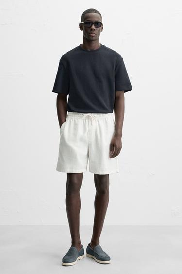 MOCASSIM DE COURO CASUAL - Azul da Zara - Imagem 0