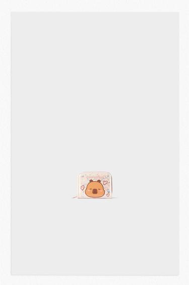 CAPYBARA CAPYFUN © VINYL WALLET - Pink by Zara