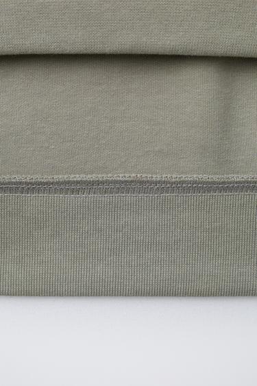 EMBOSSED TEXT INTERLOCK HOODIE AND JOGGERS SET - Beige by Zara - Image 7