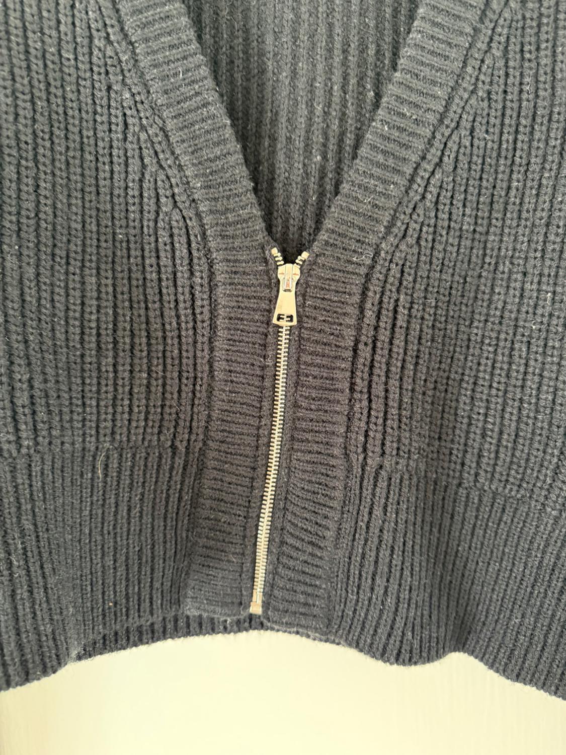 CROPPED KNIT ZIP CARDIGAN - Image 3
