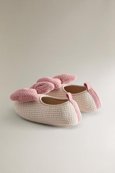 KIDS' BALLERINAS WITH BOW - Beige by Zara - Image 3