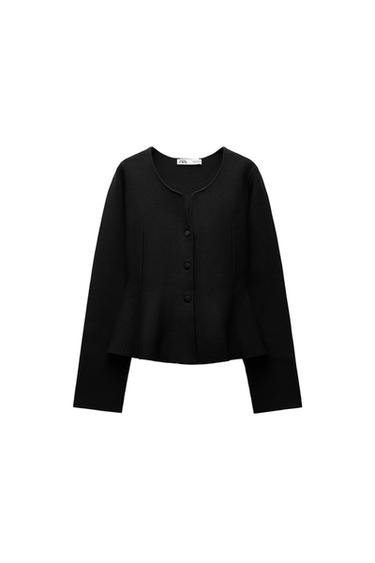 PEPLUM CARDIGAN