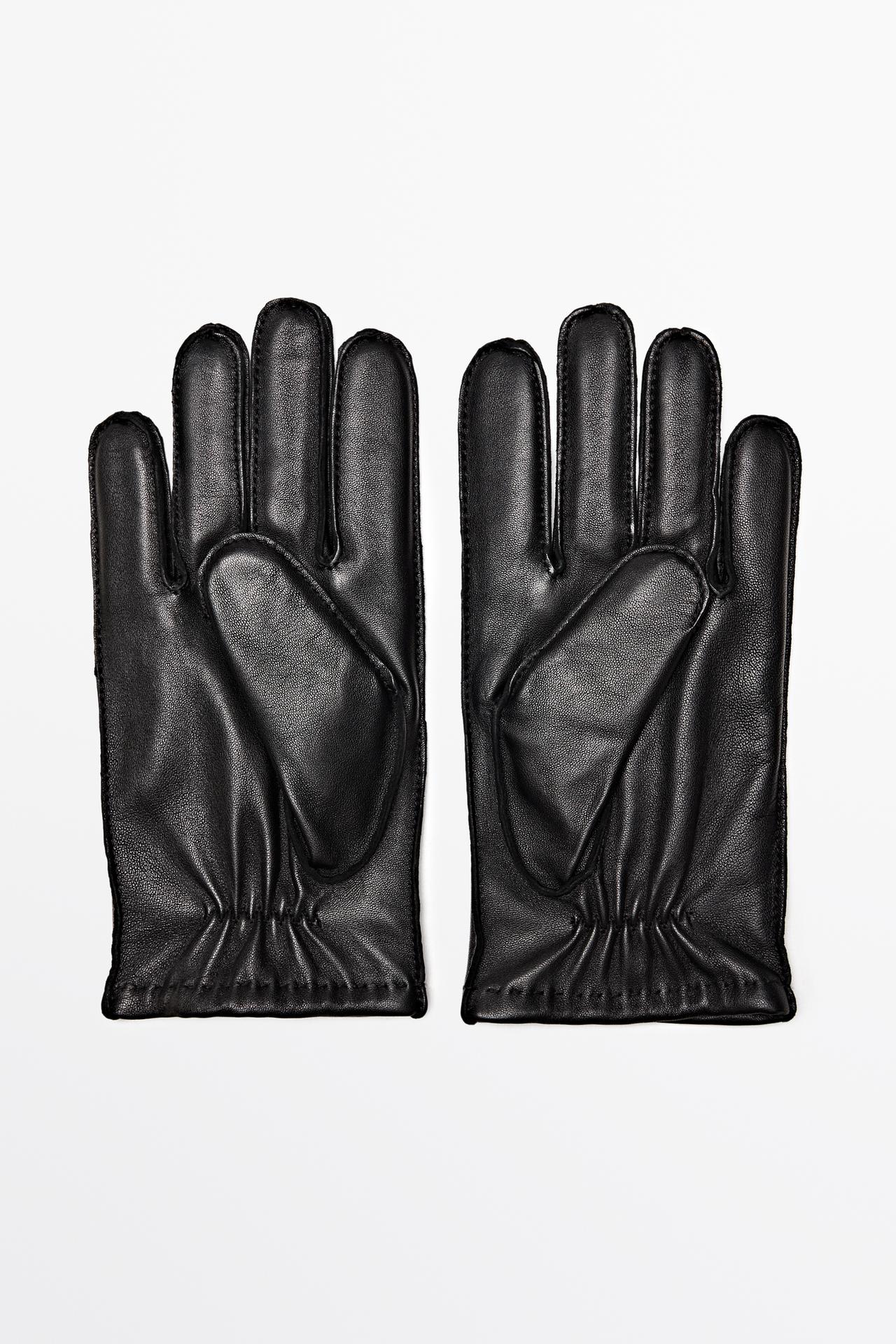 Nappa leather gloves — Black