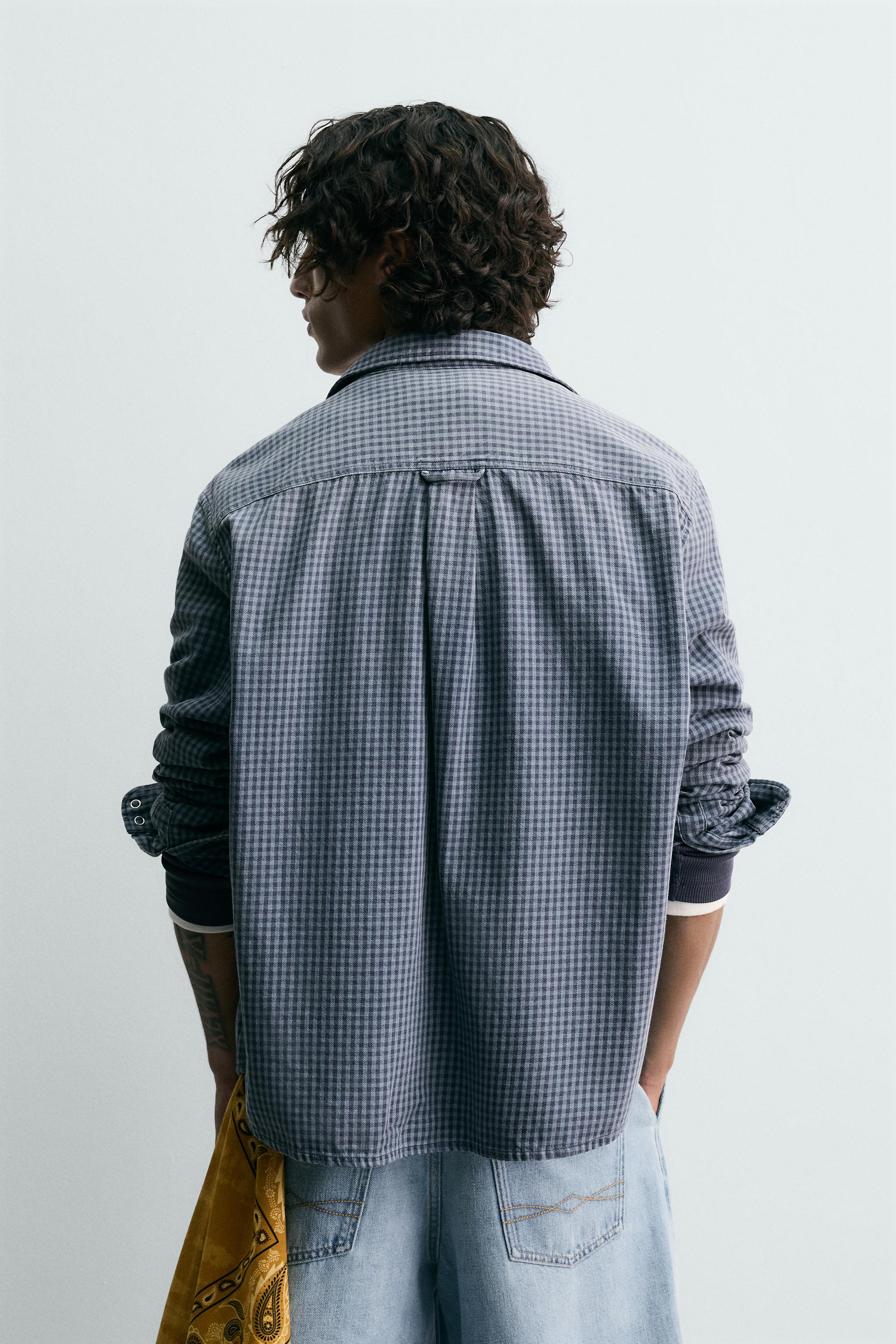 RELAXED FIT PLAID SHIRT