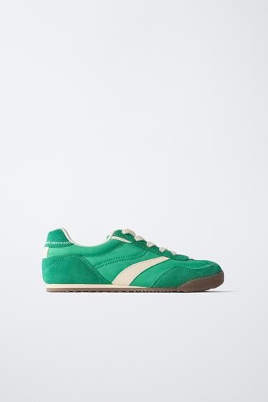 CONTRAST TRAINERS - Green by Zara