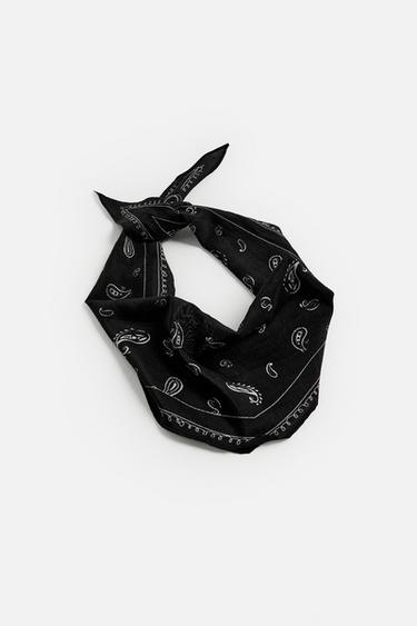 BANDANA ALGODÓN - SEDA © OTIS KWAME KYE QUAICOE - Negro de Zara