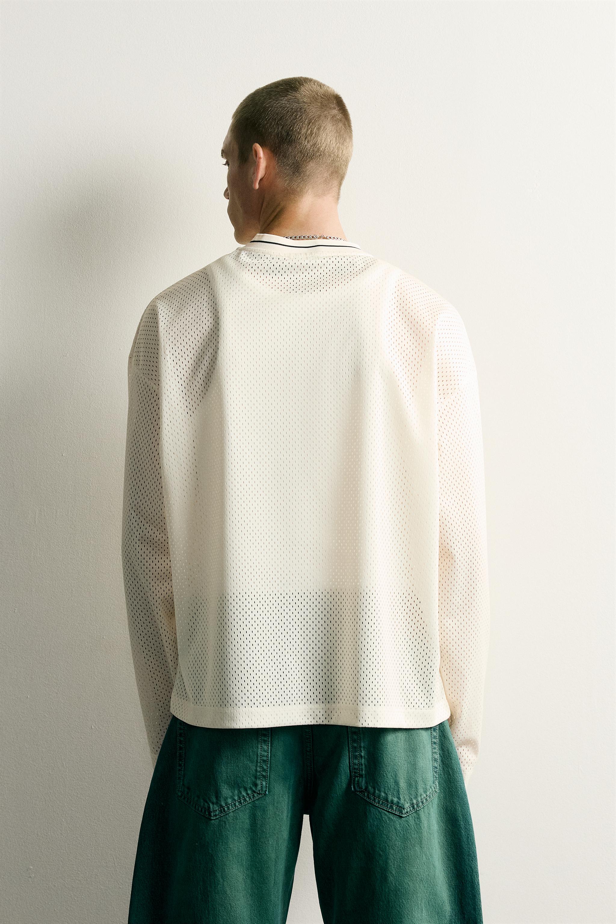 T-SHIRT RELAXED FIT EN RÉSILLE