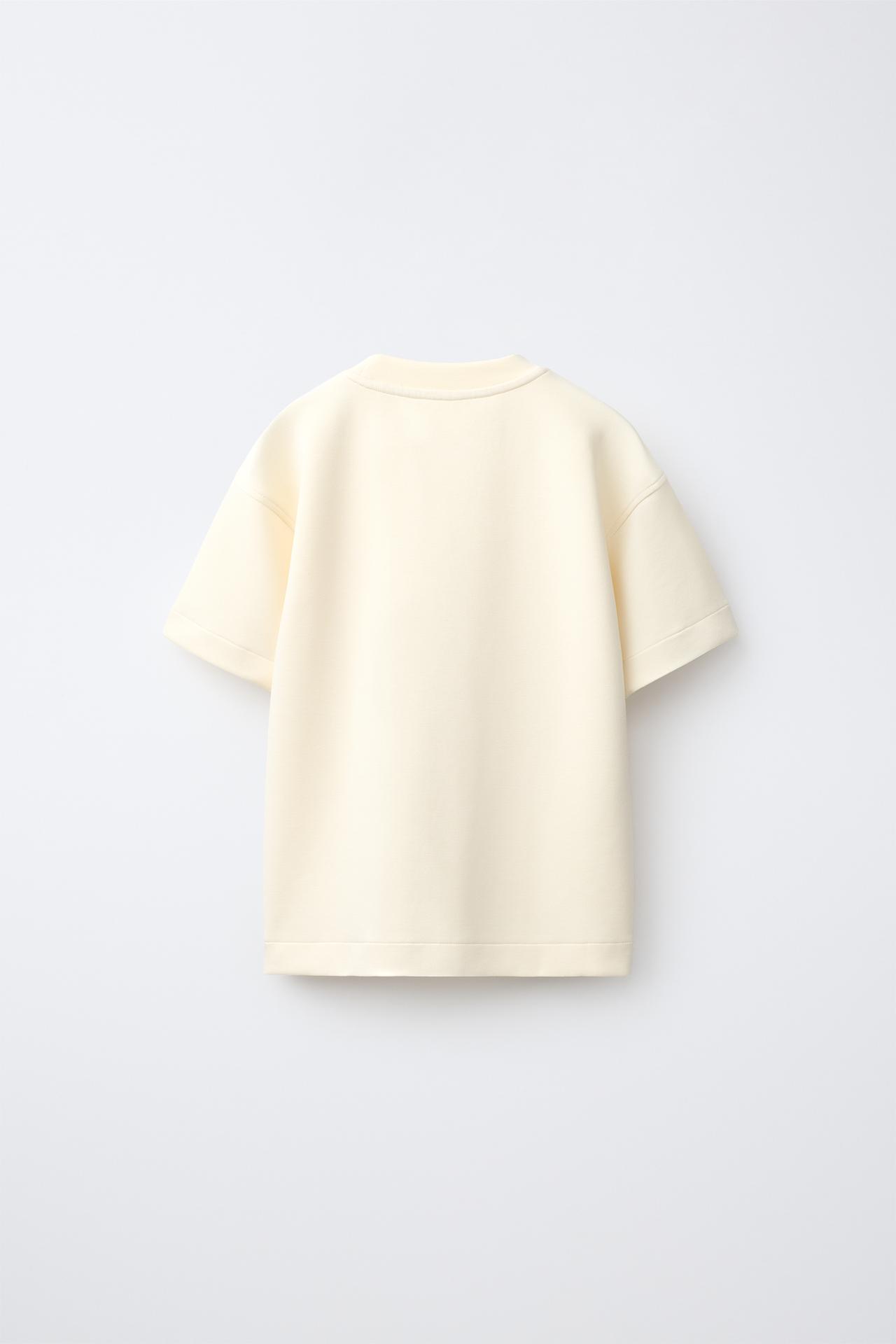 SPORTY LABEL T-SHIRT — Yellow