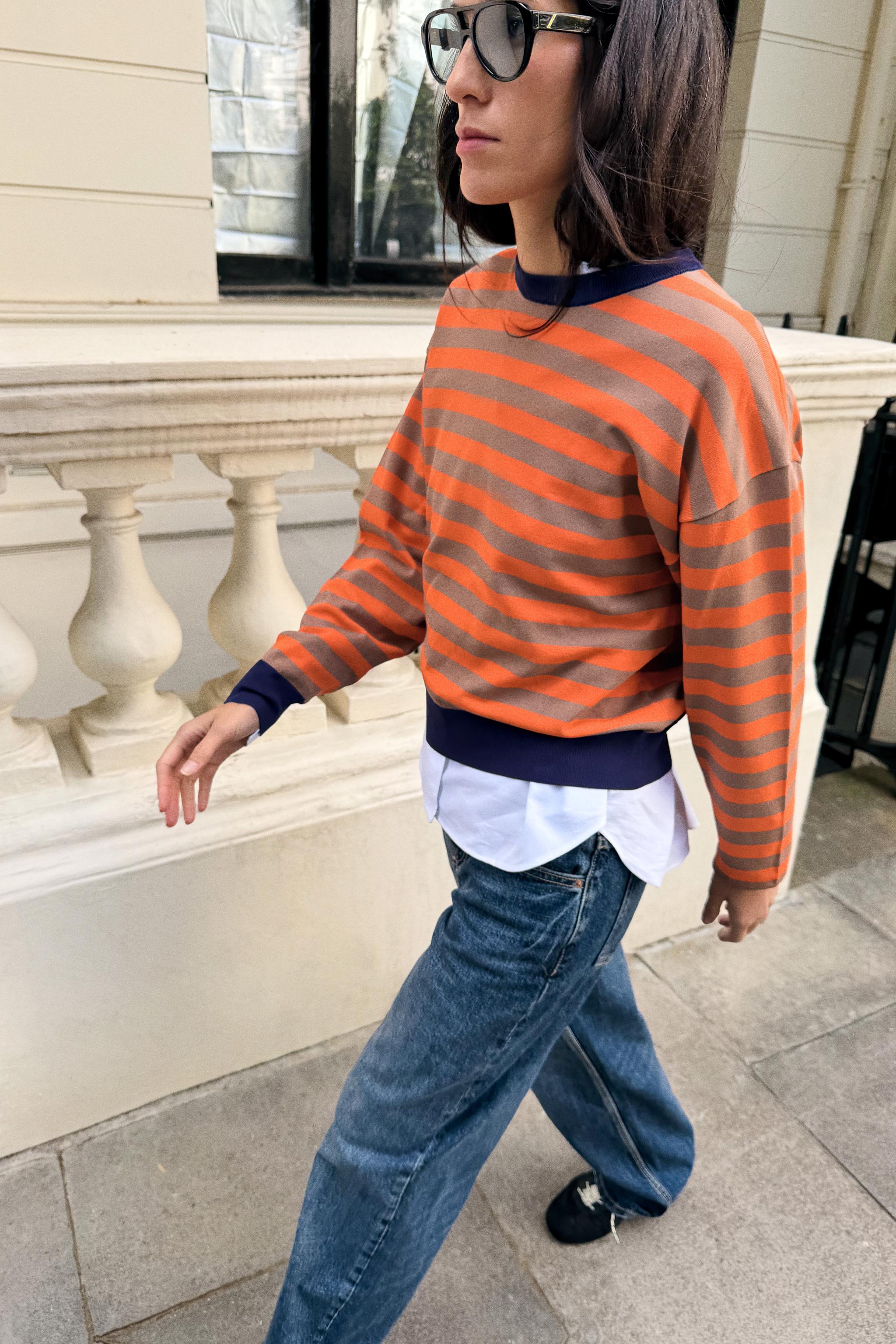 STRIPED KNIT JUMPER — only one