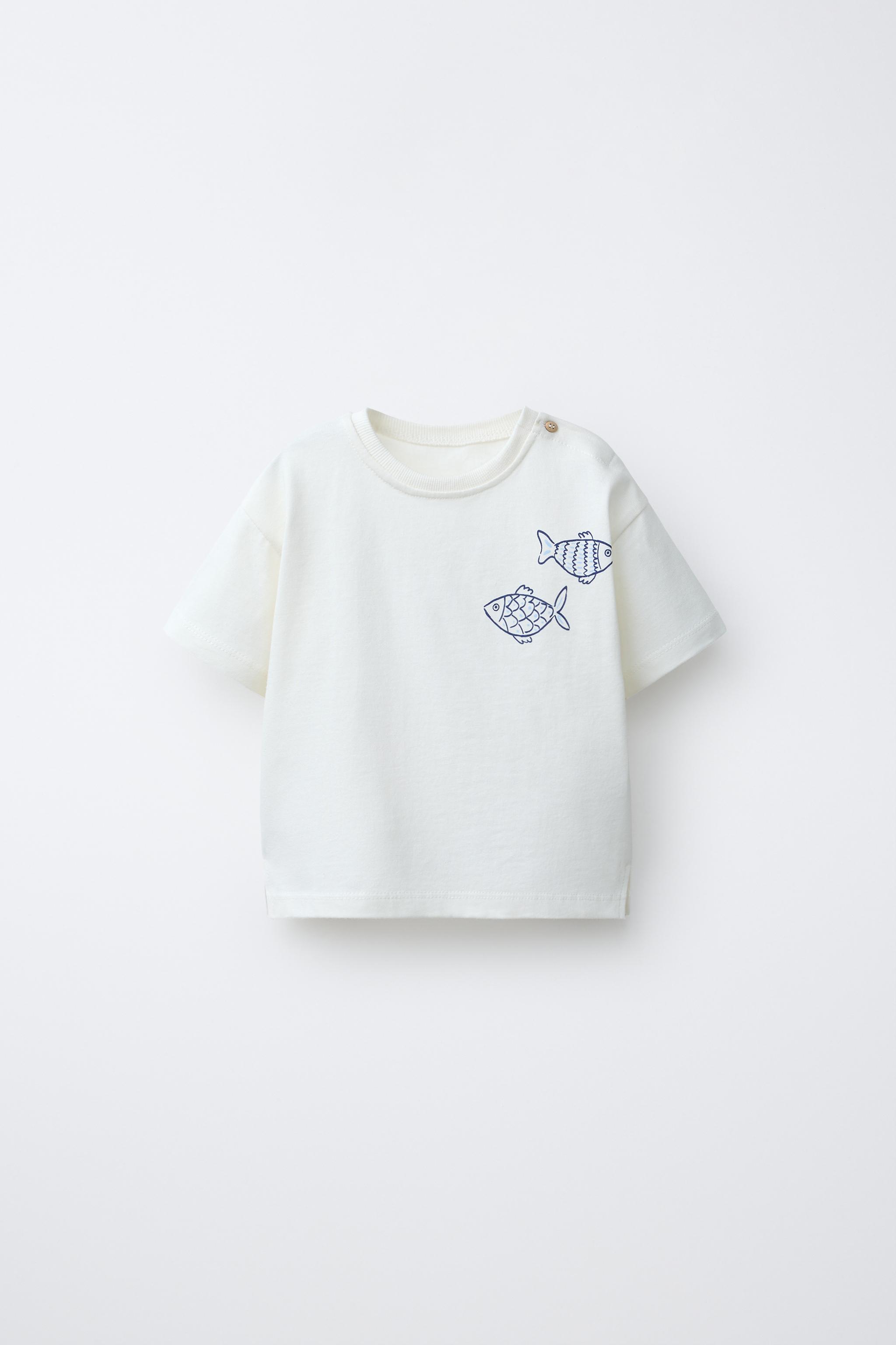 T-SHIRT IMPRIMÉ POISSONS
