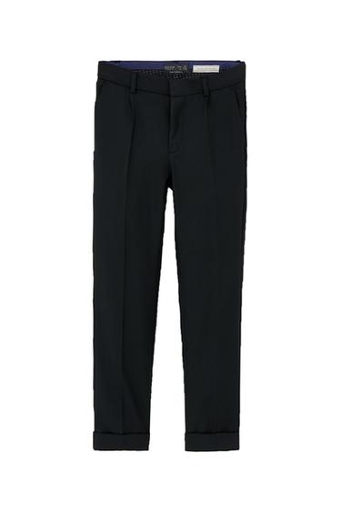 TEXTURED WEAVE SUIT TROUSERS