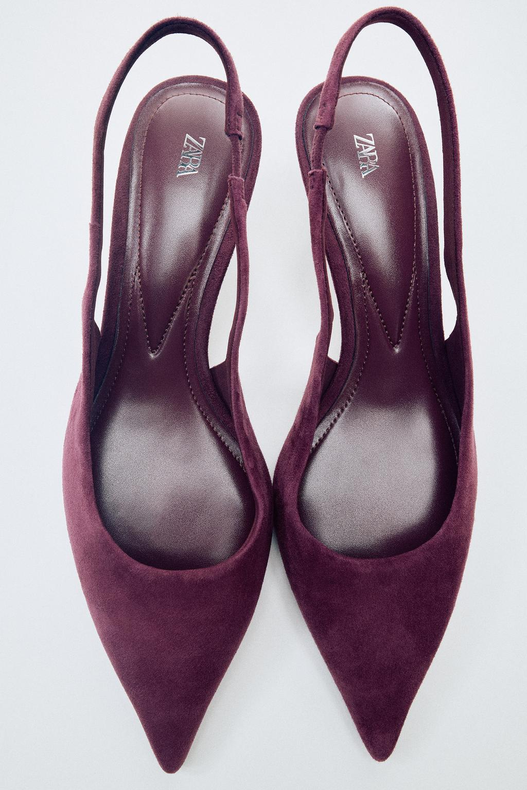 SUEDE SLINGBACK SHOES