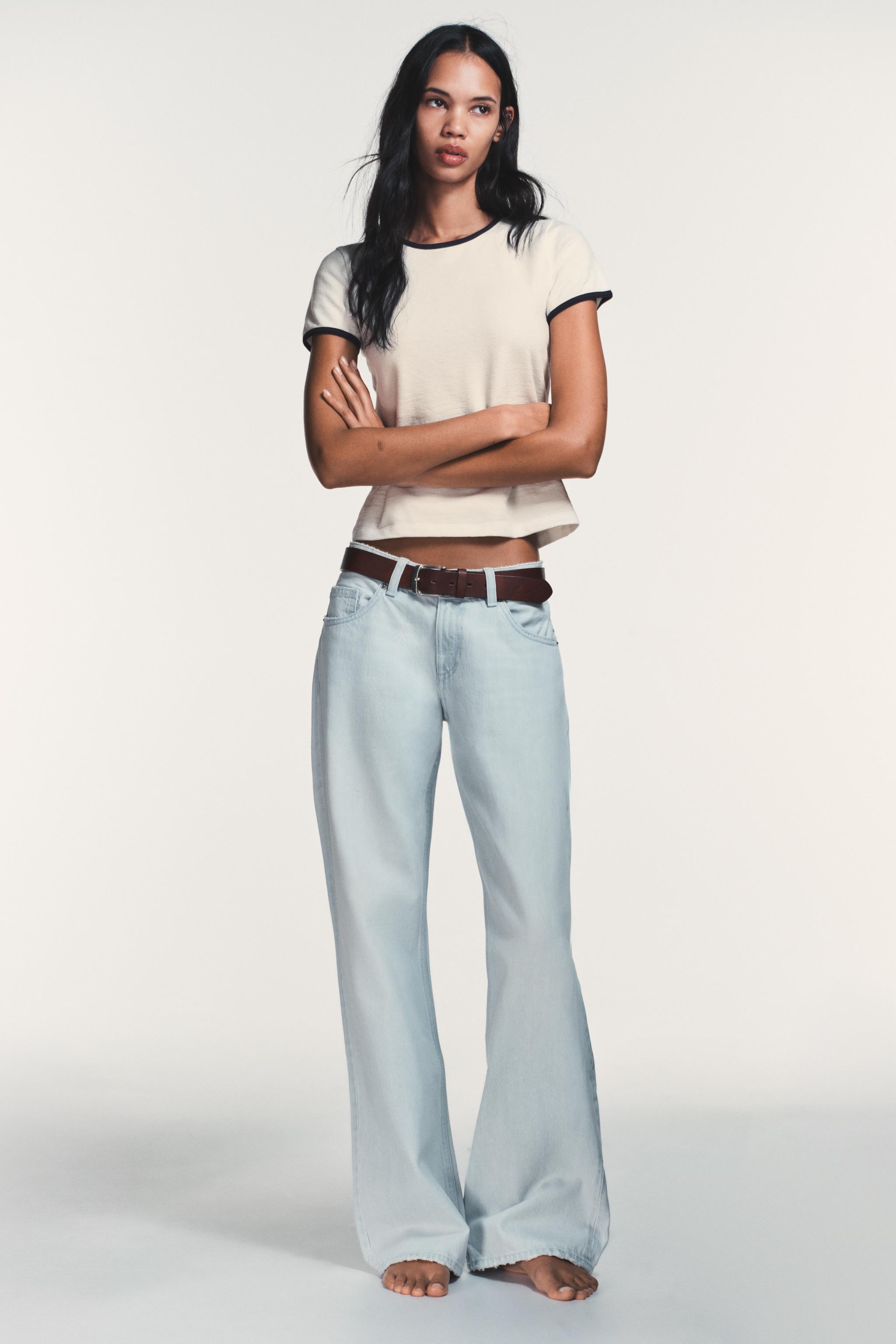 TRF WIDE LEG LOW RISE JEANS - Light blue | ZARA Canada