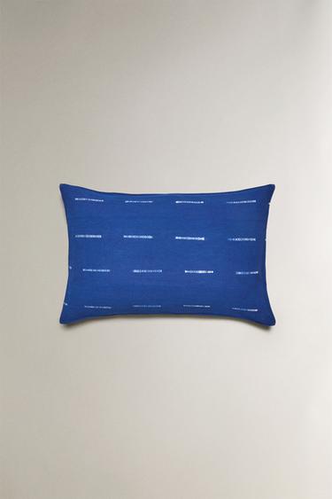 TIE-DYE COTTON CUSHION COVER X TENSIRA - Blue by Zara - Image 0