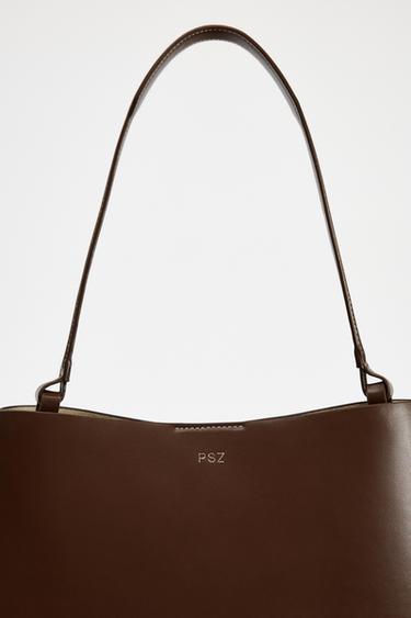 MINIMALIST BUCKET BAG - Brown by Zara - Image 5