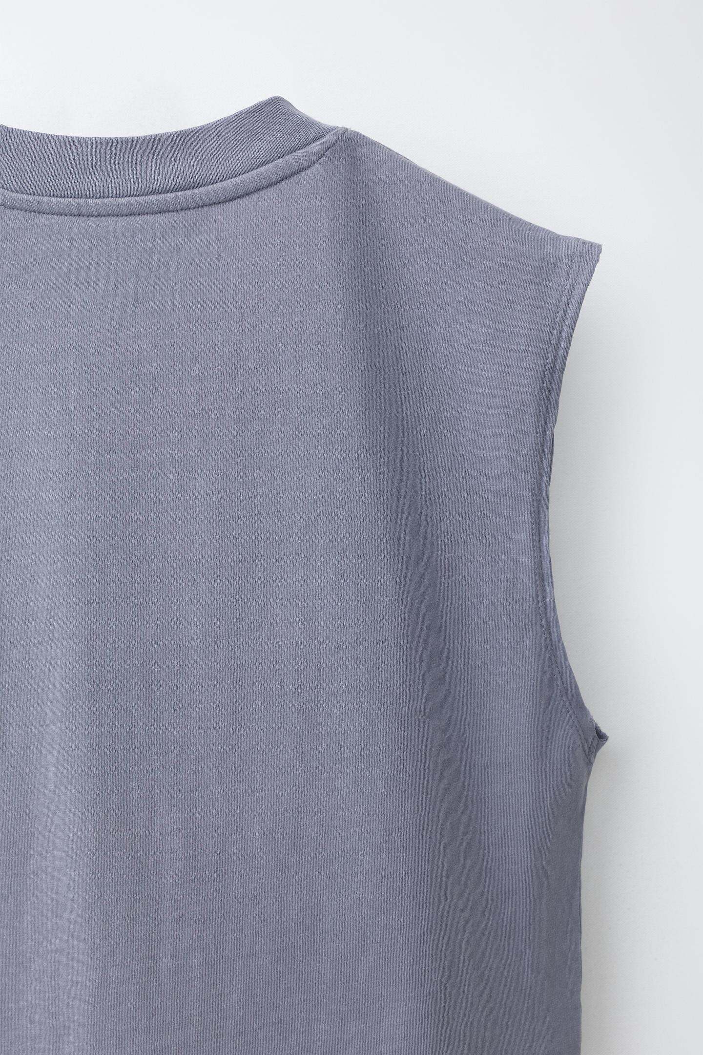 Детский топ Zara Sleeveless Top, цвет: Серый — фото 5