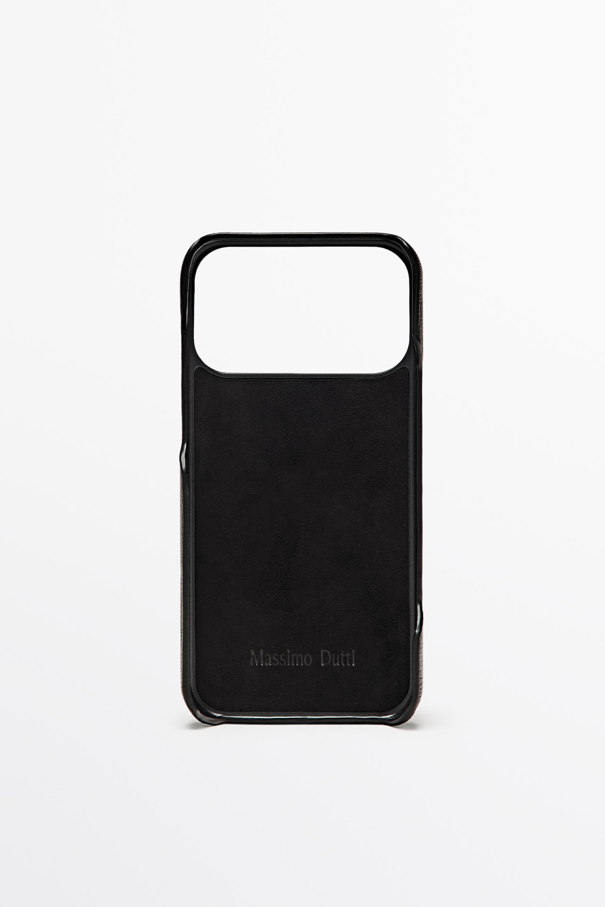 Nappa leather iPhone 17 Pro Max case - Brown | ZARA United States