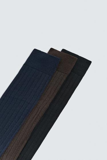 CHAUSSETTES LONGUES LOT DE 3 - divers de Zara - Image 2