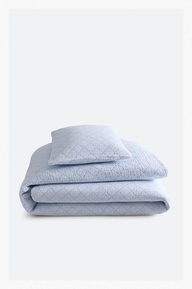 KIDS' DIAMOND BEDSPREAD - Blue by Zara