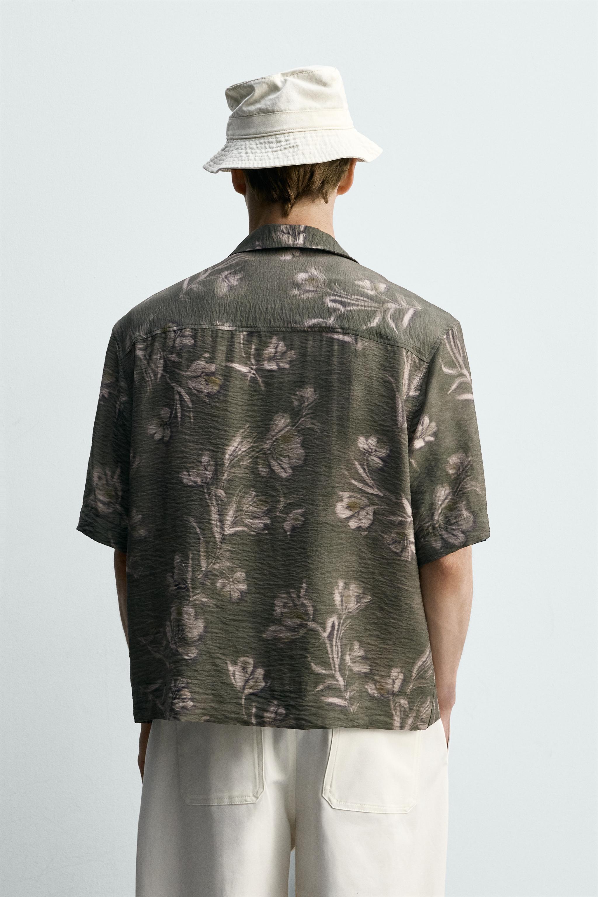 RELAXED FIT FLORAL PRINT SHIRT