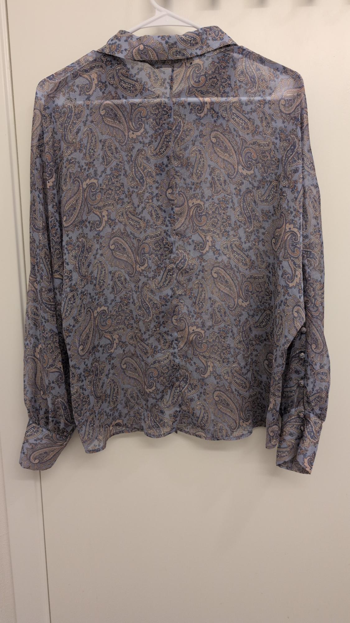 SEMI-SHEER PRINT SHIRT - Image 3