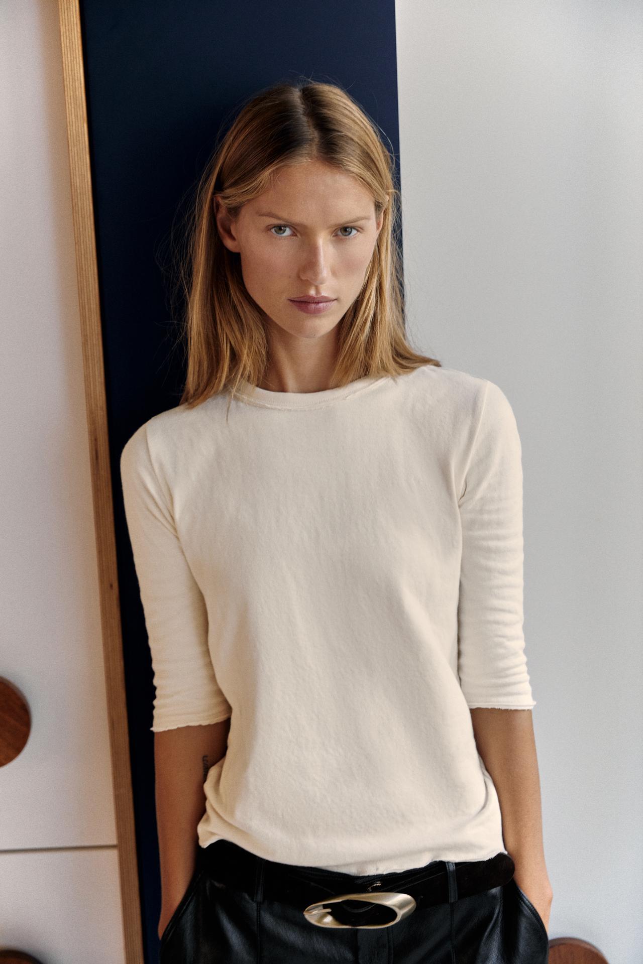 DOUBLE-SIDED T-SHIRT — Ecru