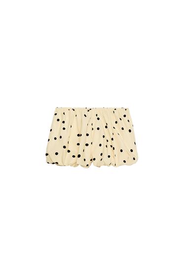 SHORTS GLOBO LUNARES - negro/amarillo de Zara