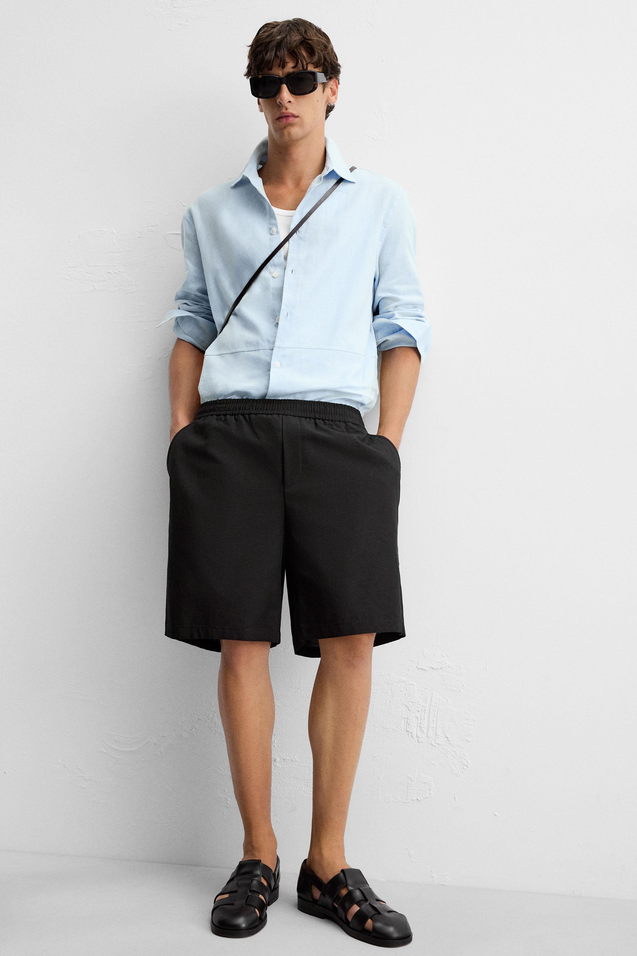 BERMUDA REGULAR FIT STRUCTURÉ