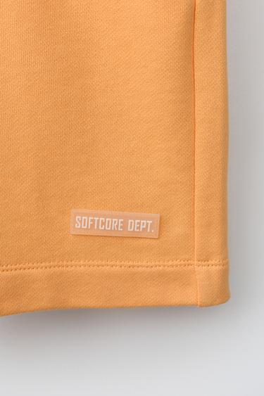 NUMBER JOGGING BERMUDA SHORTS - Orange by Zara - Image 3
