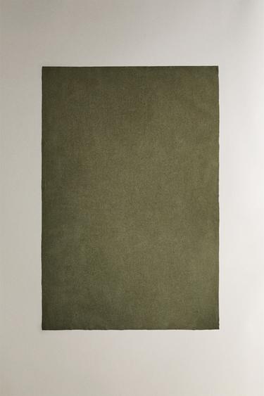 XXL WOOL THROW - Green by Zara - Image 1