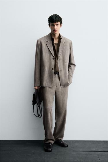TEXTURED SUIT - MARSALA by Zara