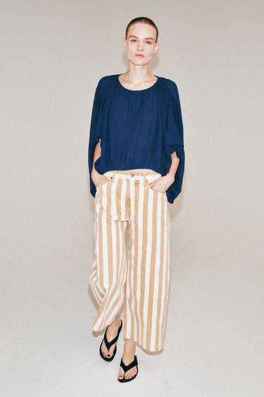 سترة محاكة بوهيمية - أزرق / نيلي الخاص بـ Zara - صورة 0